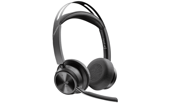 Casti Head-band HP Voyager Focus 2, Fara Fir, noise-canceling, Negru