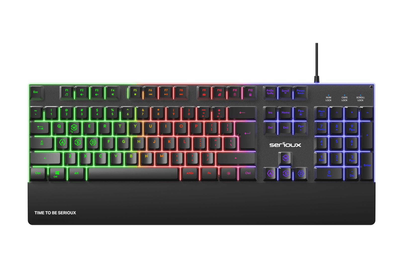 Tastatura gaming cu fir iluminata Serioux Nexor, interfata USB, numar - 4