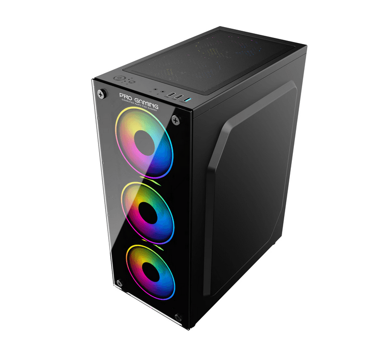 Carcasa PRO GAMING ELEMENT, RGB, Mid Tower, Black - 5