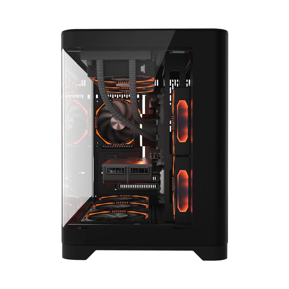 Carcasa 1st PLAYER UV6, RGB, Cube Tower, Black - 3