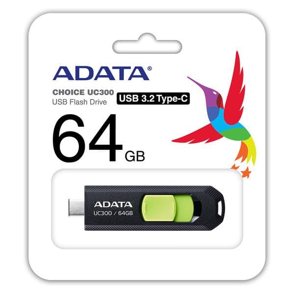 Memorie USB ADATA UC300 64 GB, USB Type-C, Negru