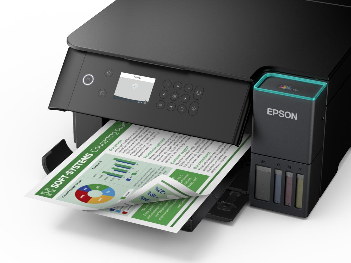 Multifunctional inkjet color Epson EcoTank CISS L6360, dimensiune A4 (Printare,Copiere, - 4