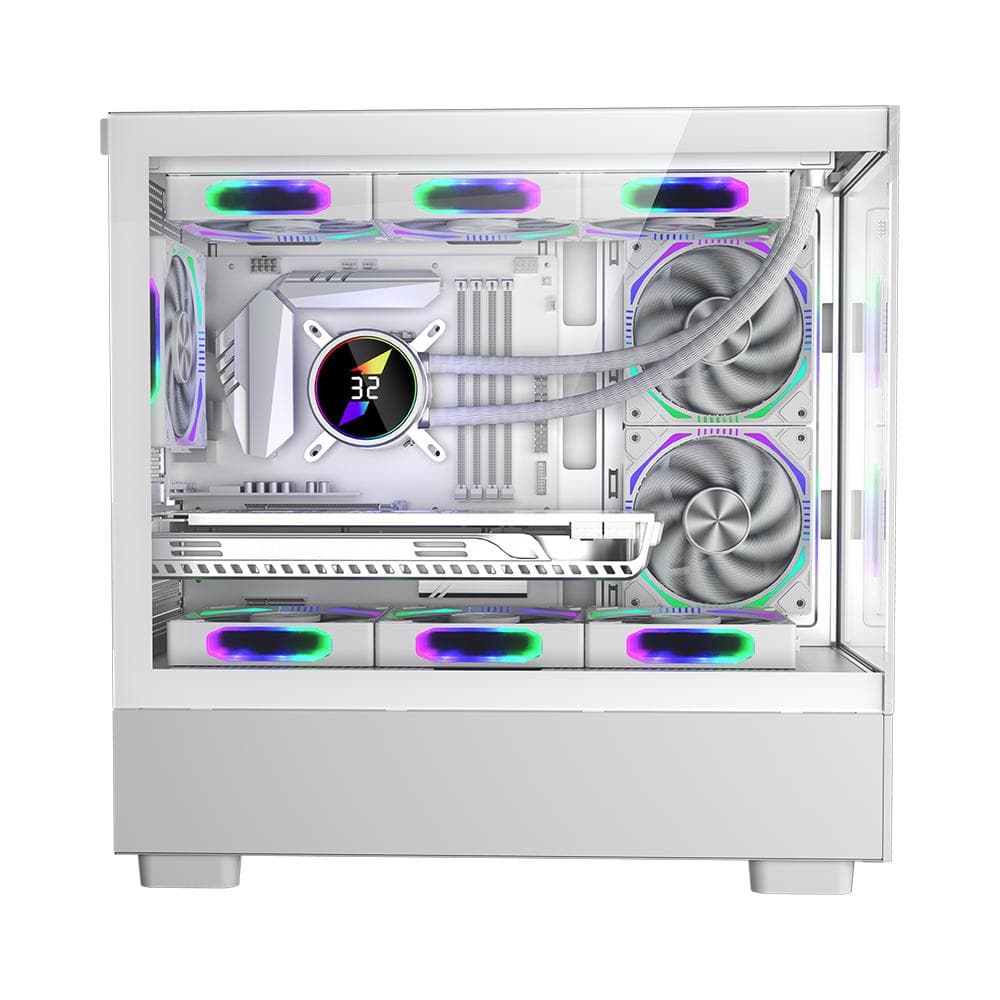 Carcasa 1st PLAYER MI5, RGB, Mid Tower, White - 4