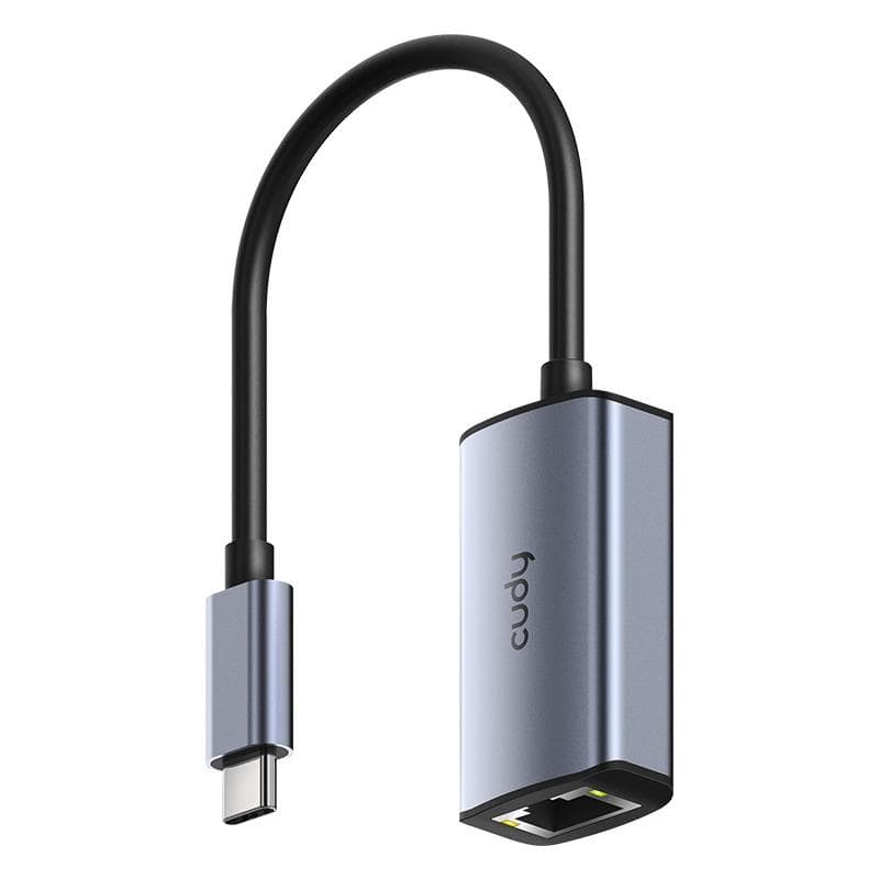CUDY Aluminum Portable USB-C to Gigabit Ethernet Adapter, Compatible with - 2