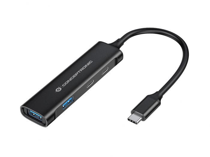 CONCEPTRONIC HUBBIES12B 4-Port USB 3.2 Gen 1 Hub, USB-C x - 2