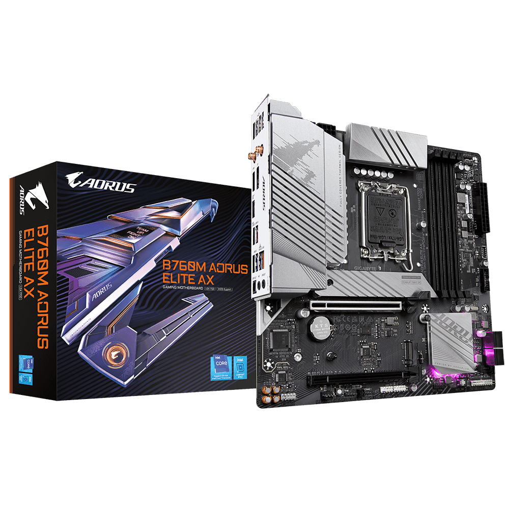 Placa de baza Gigabyte B760M AORUS ELITE AX, Socket 1700,