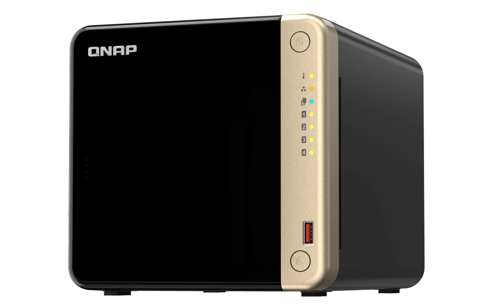 NAS QNAP 464 4-Bay, CPU Intel Celeron N5105/N5095 4-core/4-thread Processor,