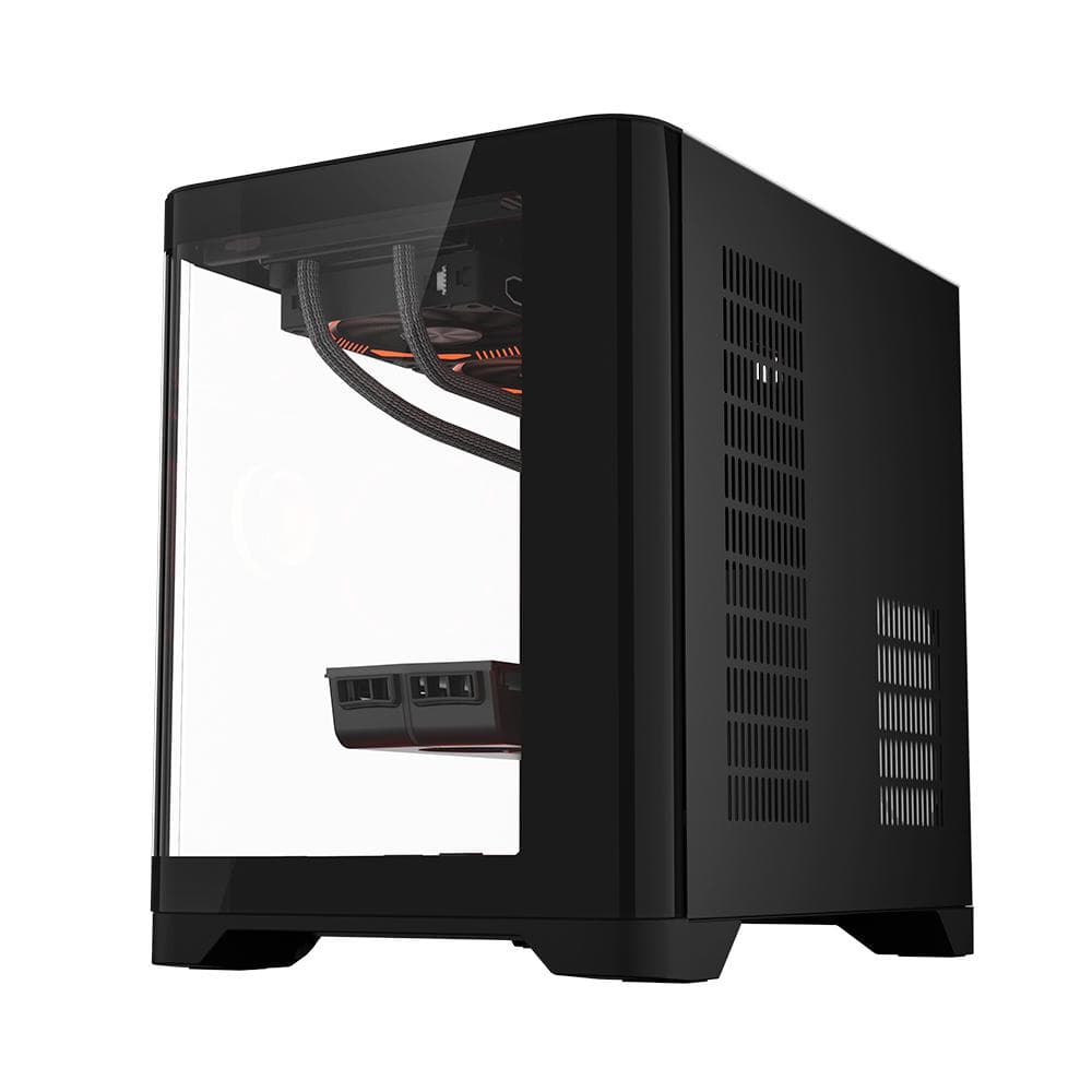 Carcasa 1st PLAYER UV5 Black, RGB, Cube Tower, Black - 5