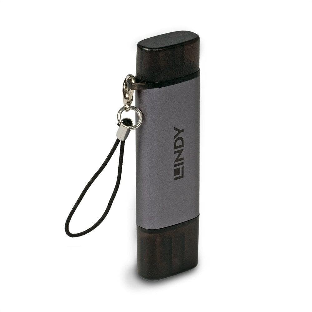 Card Reader Lindy USB 3.2 Type C, SD & microSD, - 3