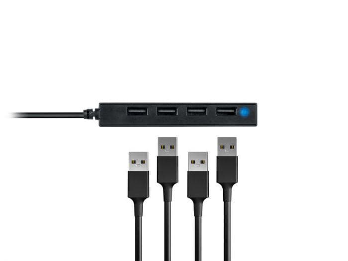 CONCEPTRONIC HUBBIES05B 4-Port USB 2.0 Hub, 96 x 15 x - 5