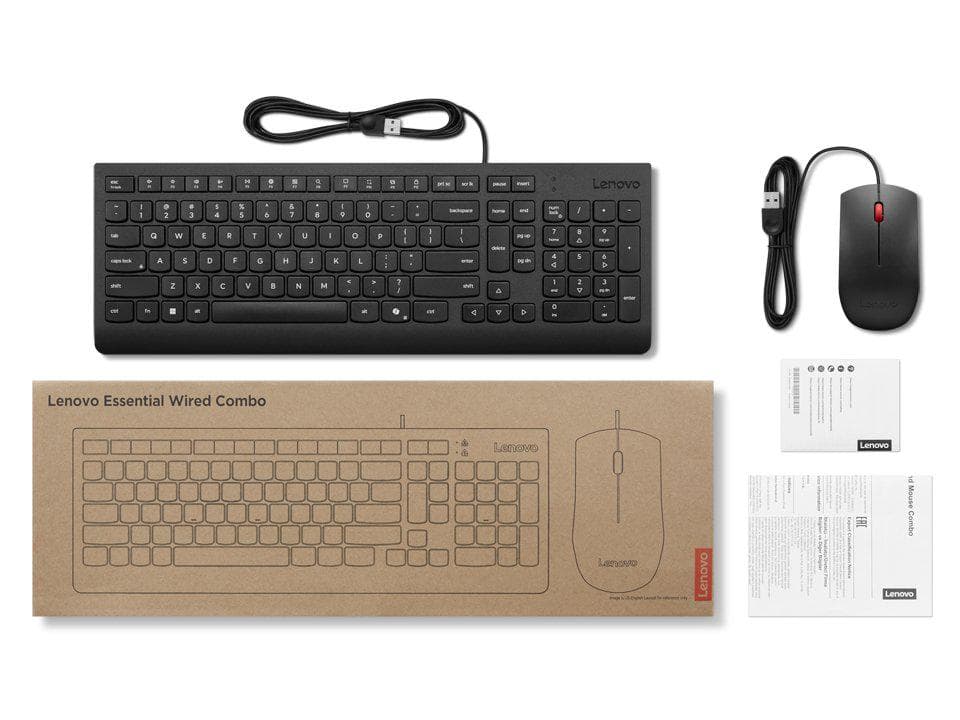 Lenovo Essential Wired Combo Keyboard and Mouse - 2