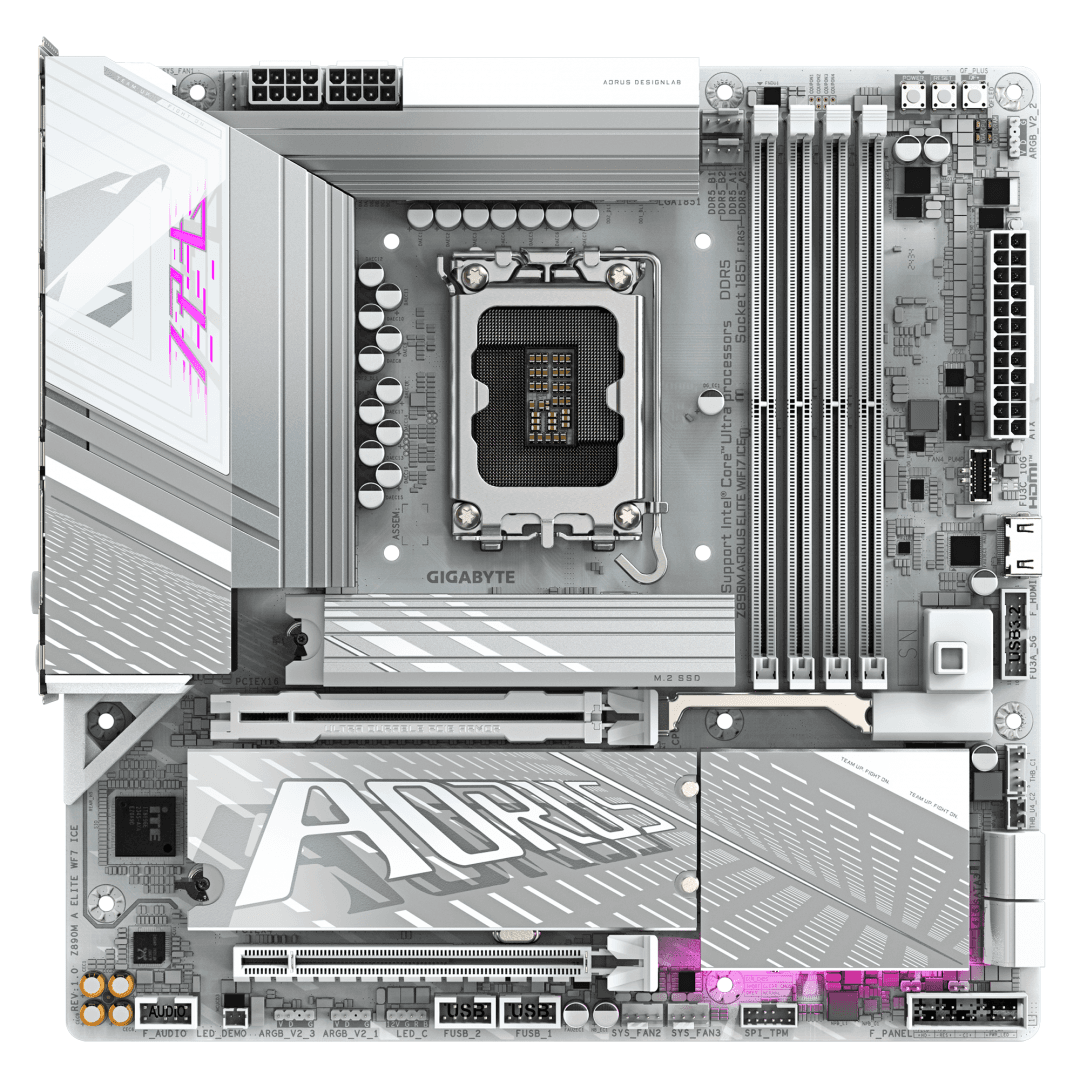 Placa de baza Gigabyte Z890M AORUS ELITE WIFI7 ICE, Socket - 2