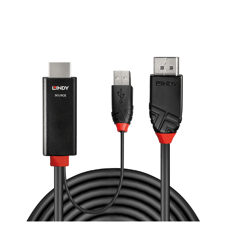 Cablu Lindy 1m HDMI la DisplayPort - 2
