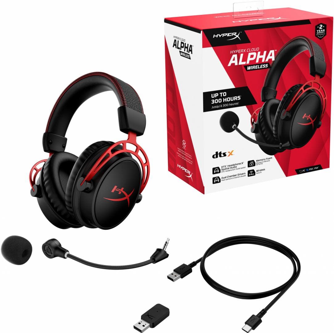 Casti Gaming Head-band HP HyperX Cloud Alpha Wireless, Fara Fir, - 2