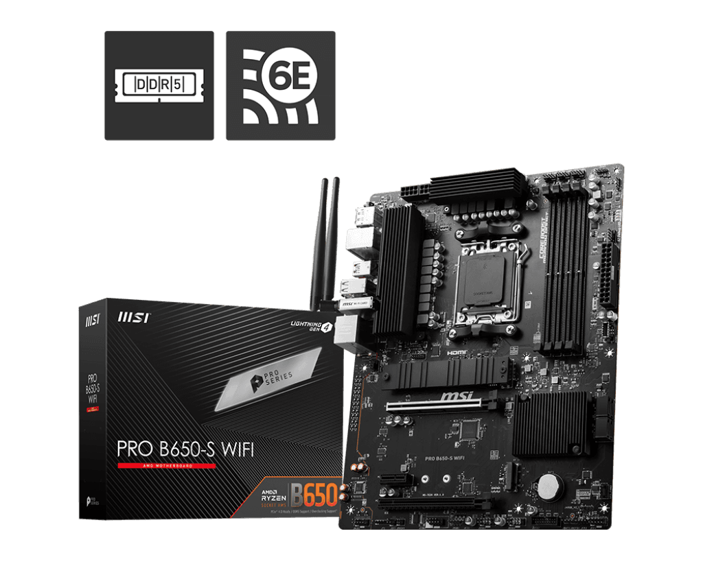 Placa de baza MSI PRO B650-S WIFI, Socket AM5, DDR5,