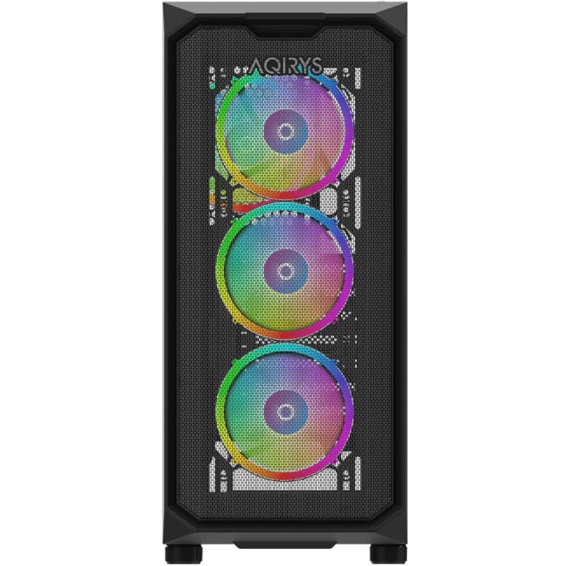 Carcasa AQIRYS Wezen PRO, RGB, Mid Tower, Black - 3