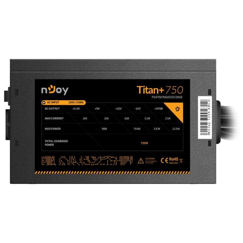 Sursa nJoy Titan+, 80 PLUS Bronze, 750W - 5