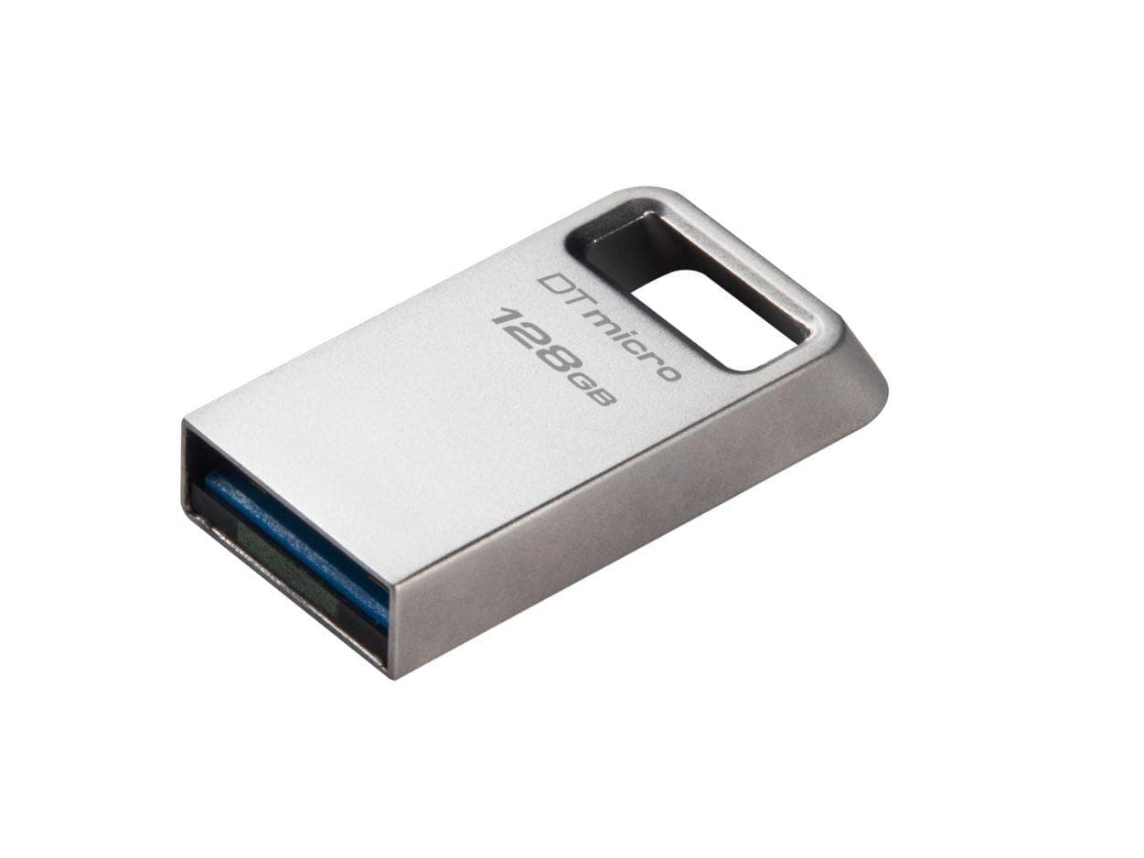 Memorie USB Kingston DataTraveler Micro 128 GB, USB 3.2, Argintiu - 2
