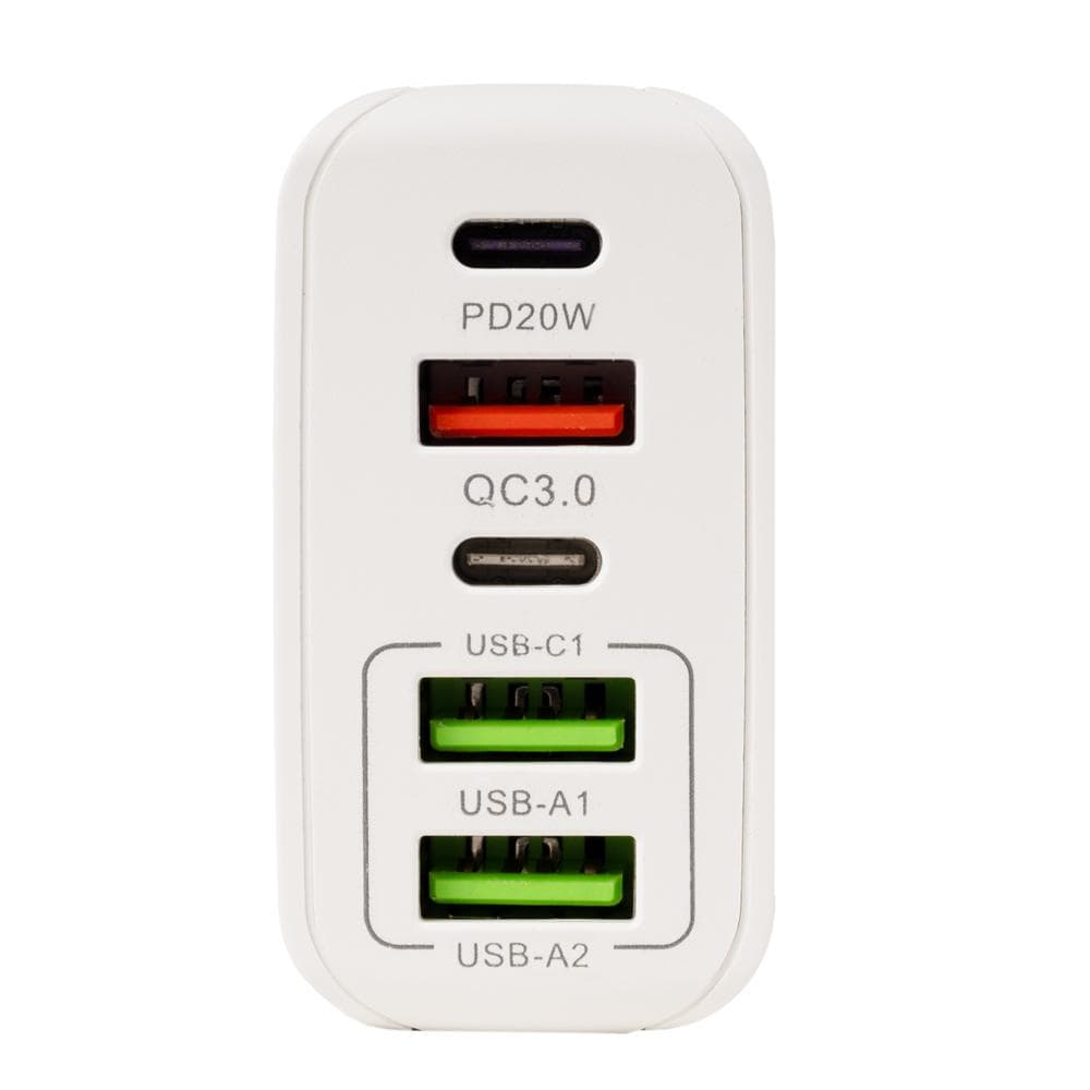 Incarcator retea Spacer QC 38W, 5 x porturi: USB Type-C - 3