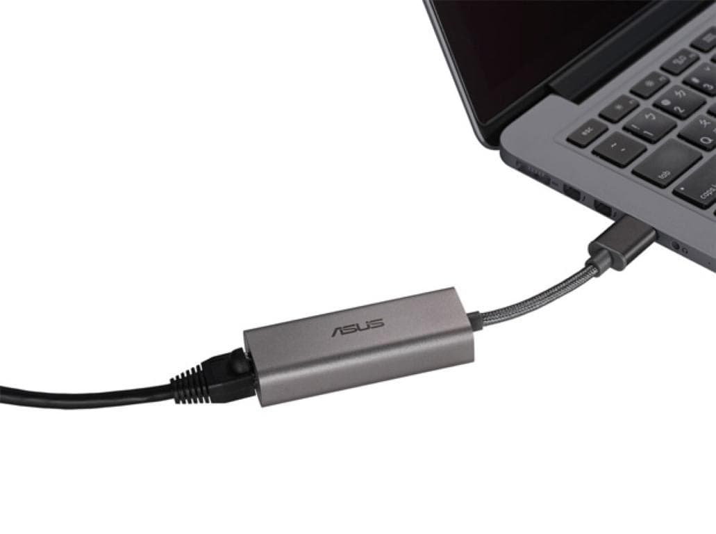ASUS USB-C2500 Ethernet Adapter, Input USB 3.2 Gen1 Type-A, Output
