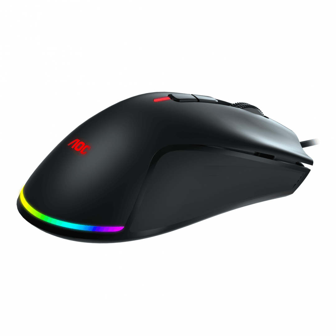 Mouse AOC GM530B, ergonomic, USB 2.0, 16000DPI, 7 butoane, RGB, - 3