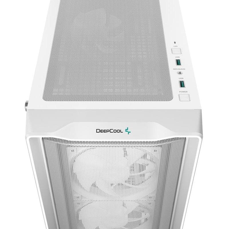 Carcasa DEEPCOOL CC560 MESH V2 WH, RGB, Mid Tower, White - 7