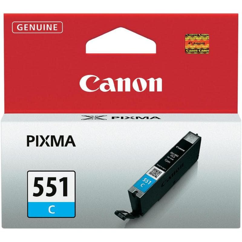 Cartus cerneala Canon CLI-551C, cyan, capacitate 7ml, pentru Canon Pixma