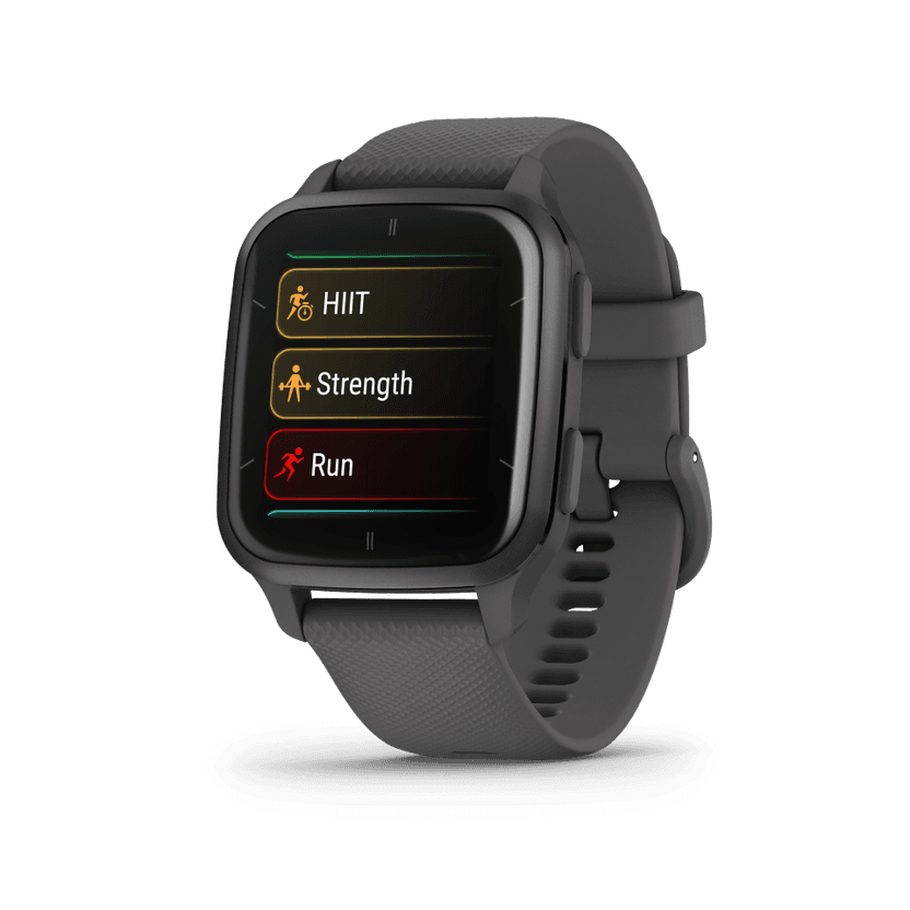 Ceas Smartwatch Garmin Venu SQ2 Slate Bezel Shadow Gray, Silicone - 3