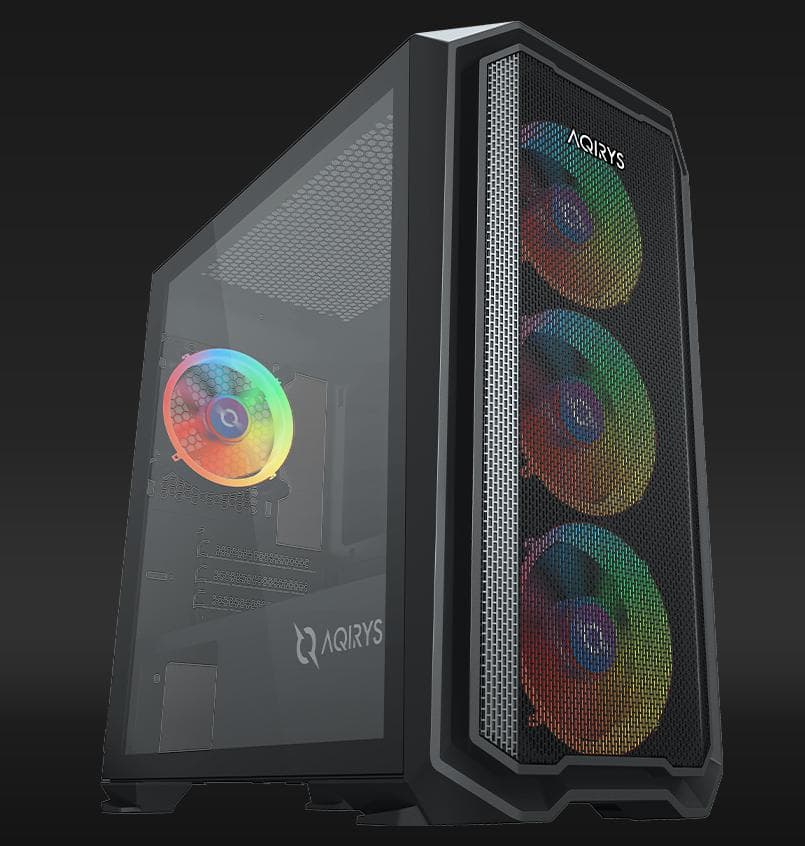 Carcasa AQIRYS WEZEN, RGB, Mid Tower, Black - 3