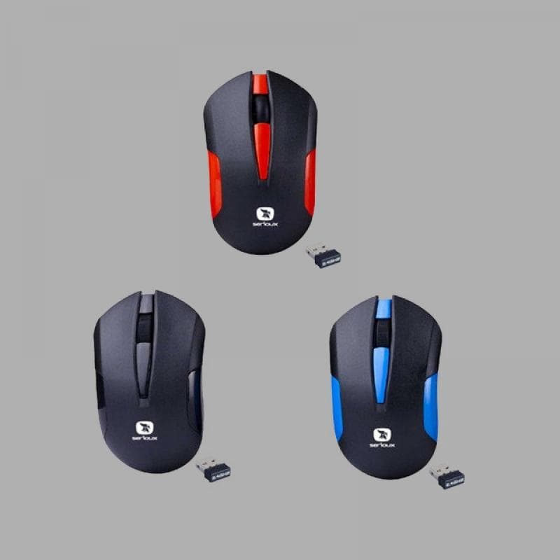 Mouse Serioux wireless, Drago 300, 1000dpi, rosu, baterie AA inclusa - 2