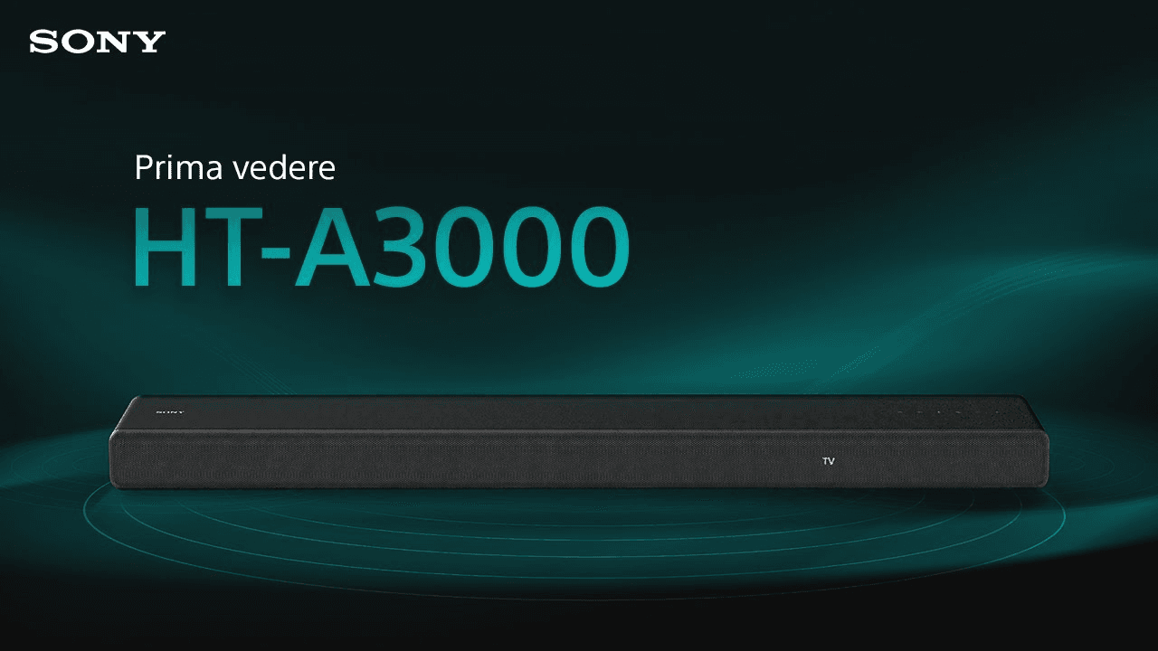 Soundbar Sony HT-A3000, 3.1ch, Dolby Atmos, 250W, Bluetooth 5.0, LDAC, - 2
