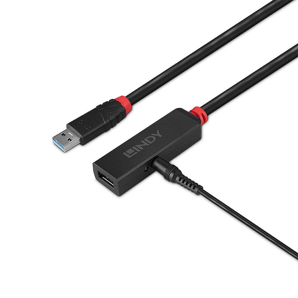 Adaptor Lindy USB 3.0 Active Extension Slim, material PVC, lungime - 2