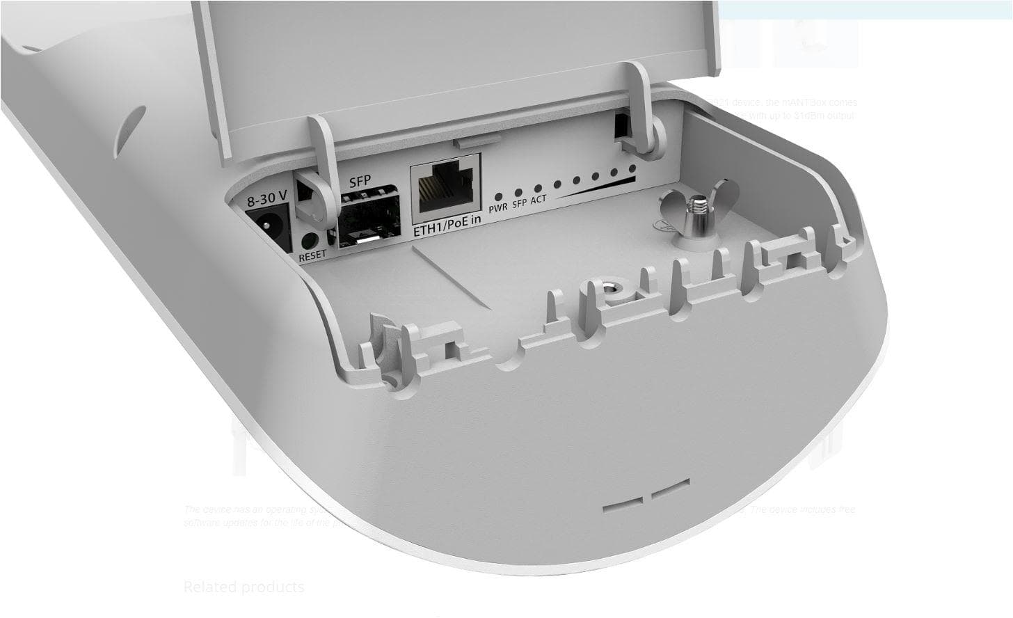 Mikrotik Antena externa 15dBi, 120 grade + router wireless integrat, - 3