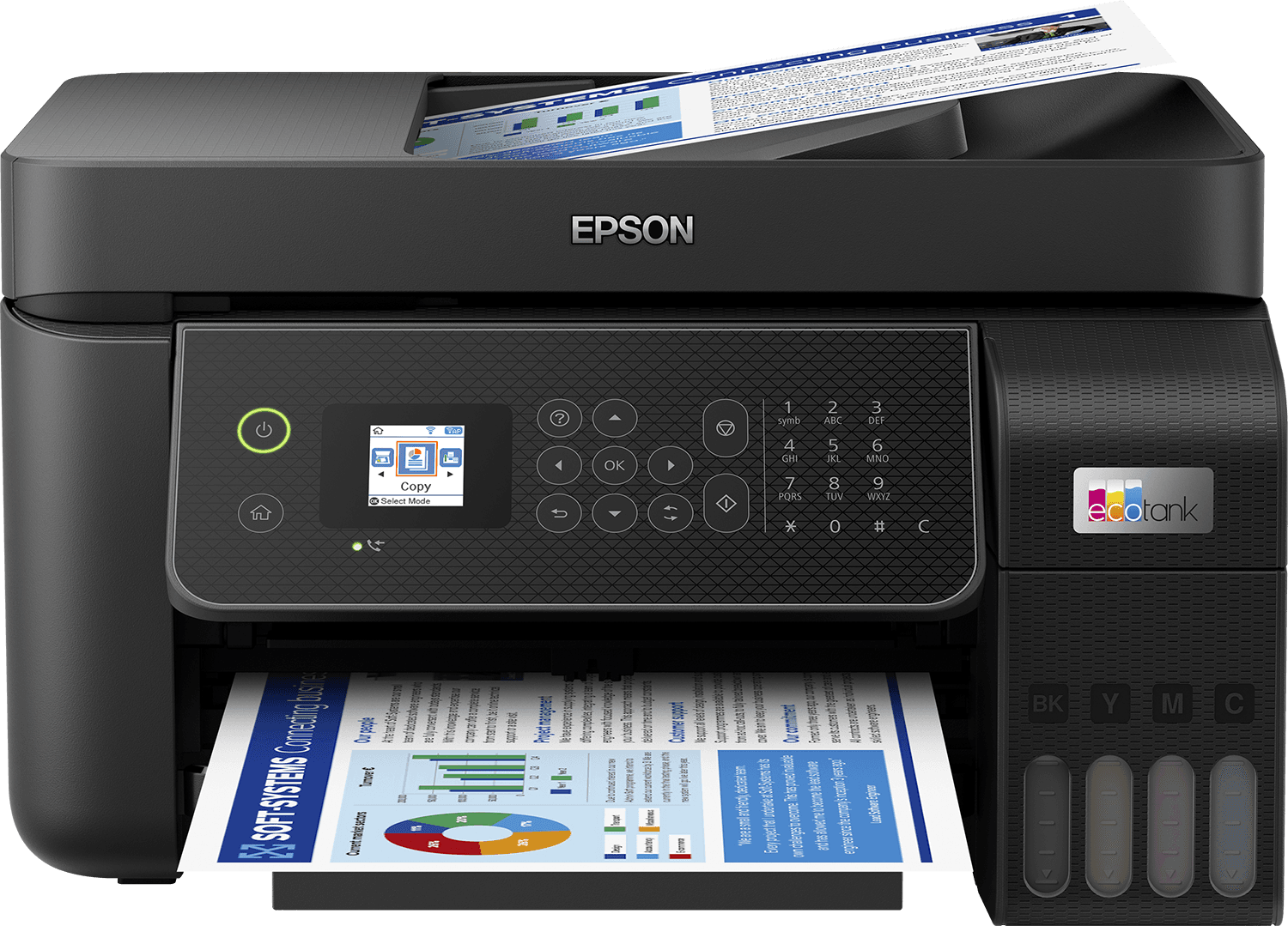 Multifunctional inkjet color Epson EcoTank CISS L5310, dimensiune A4 (Printare,Copiere,