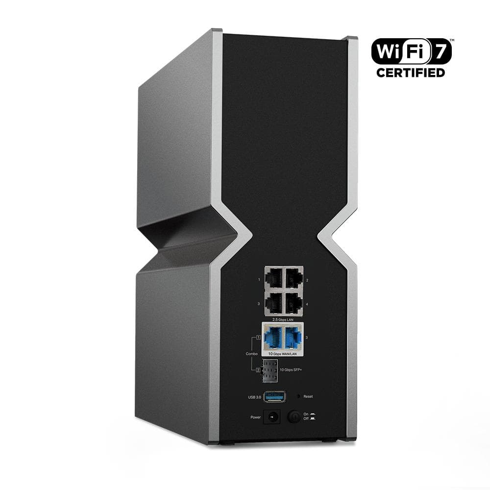 TP-LINK Router wireless TRi-Band Archer BE800, Otel inoxidabil, BE19000, Viteze