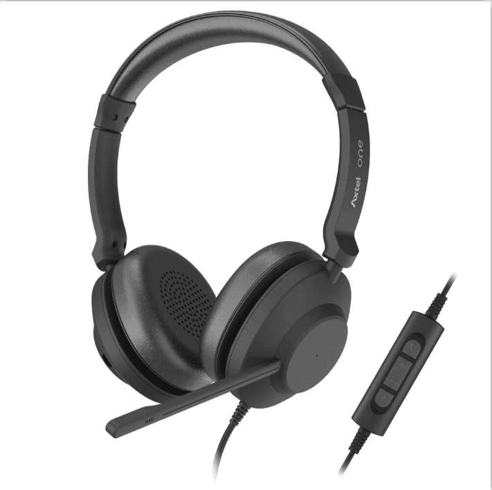 Casti Head-band AXTEL AXH-ONEUCD, Cu fir, Negru