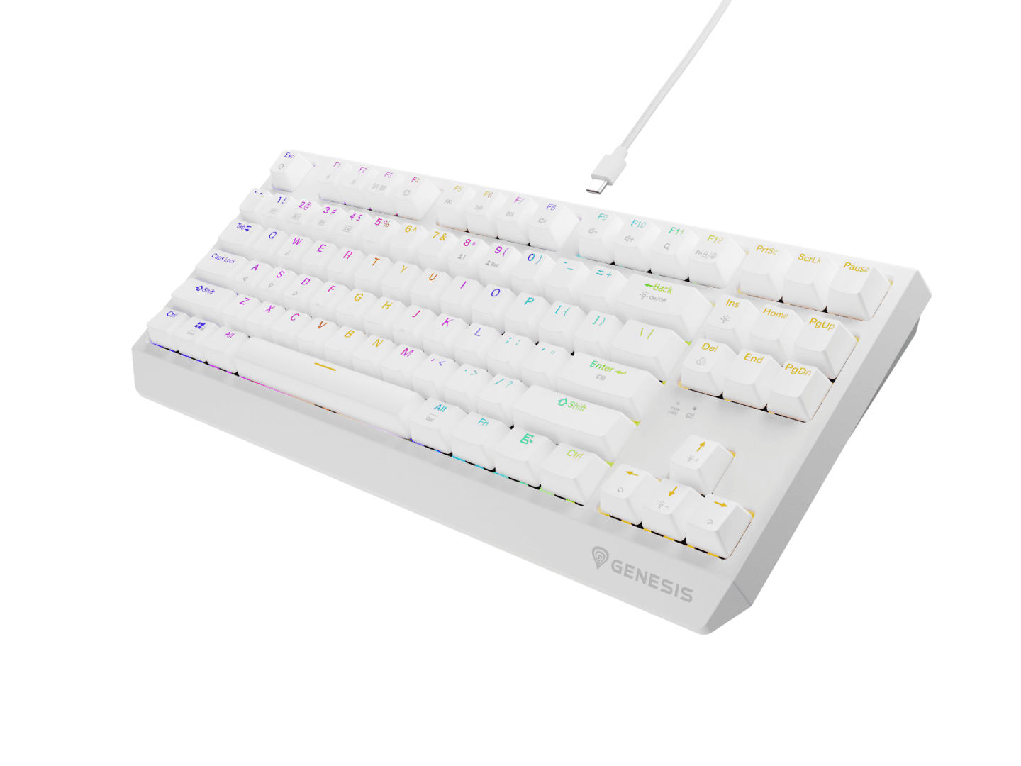 Tastatura gaming mecanica wireless Genesis Thor 230 TKL, iluminare RGB, - 17
