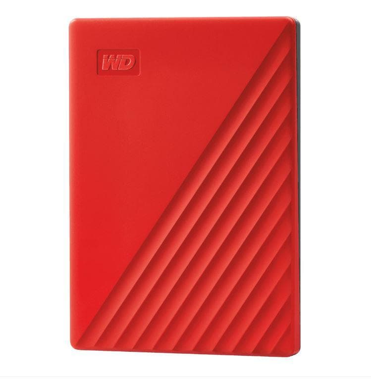 HDD Extern WD My Passport, 2TB, 2.5", Rosu, USB 3.2