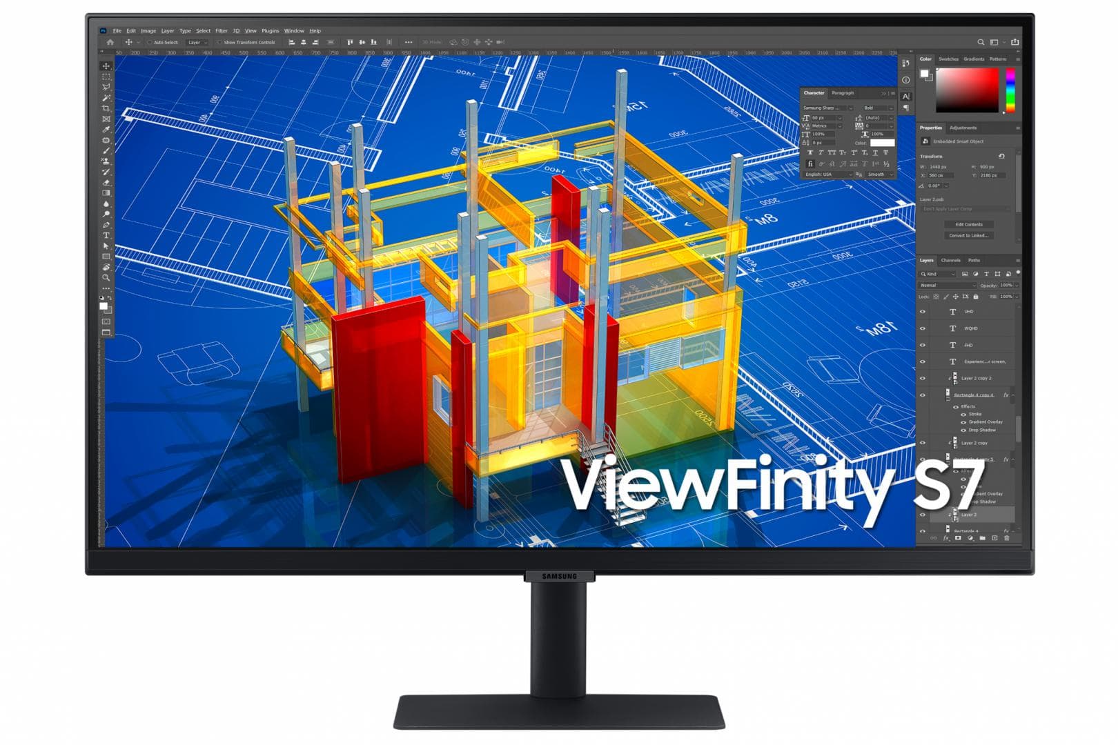 Monitor Samsung 27" LS27A700NWPXEN - 17