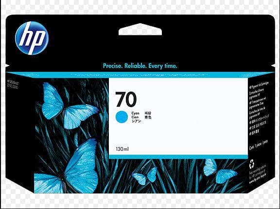 Cartus cerneala HP 70 DESIGNJET cyan C9452A, 130 ml, HP