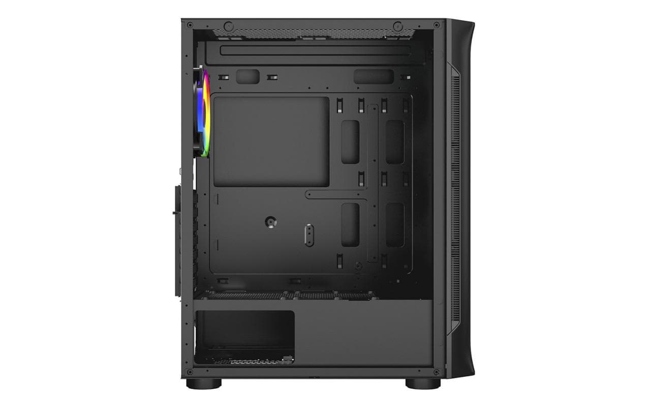 Carcasa Spacer SPCS-GC-SHIELD, RGB, Mid Tower, Black - 5