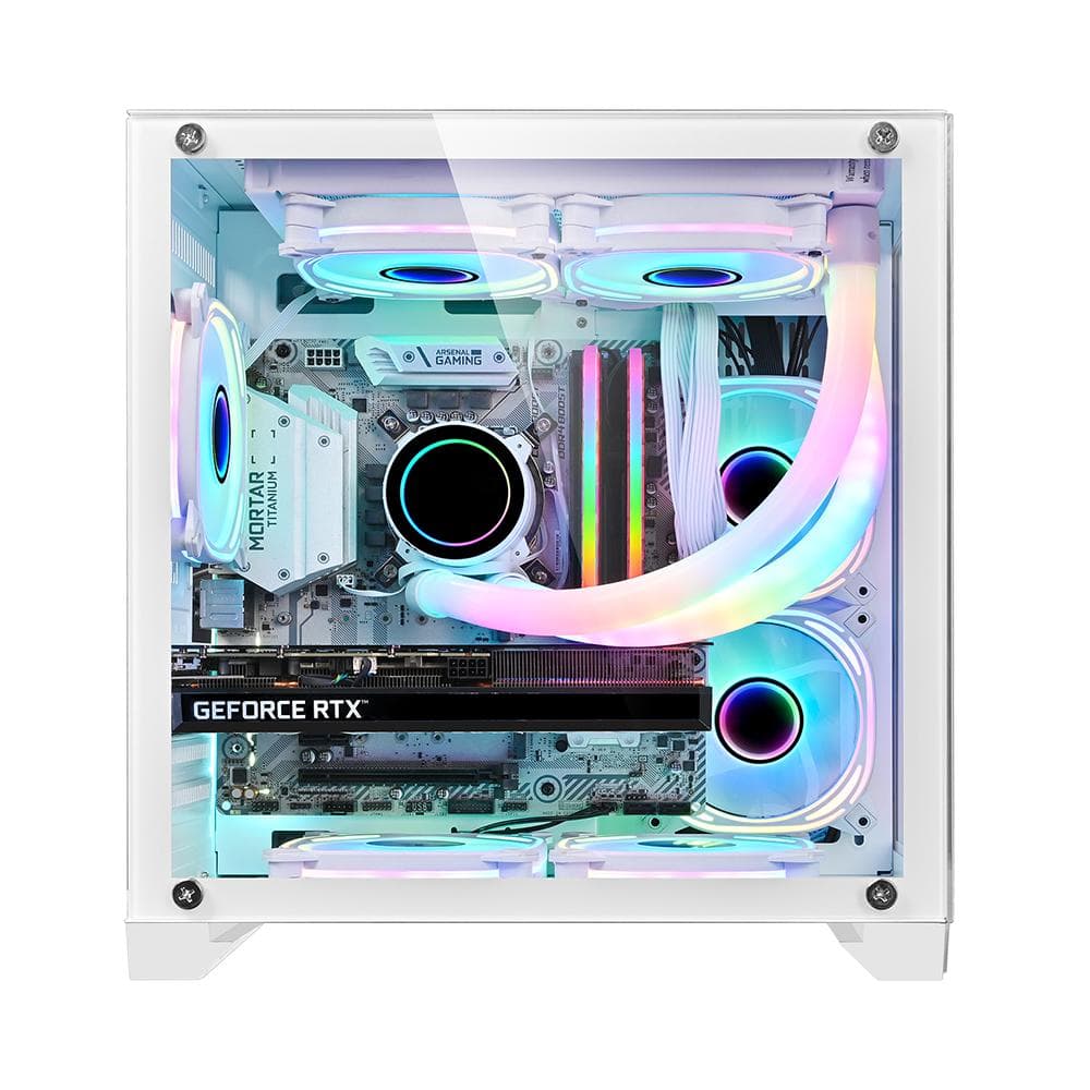 Carcasa 1st PLAYER MV5, RGB, Cube Tower, White - 2