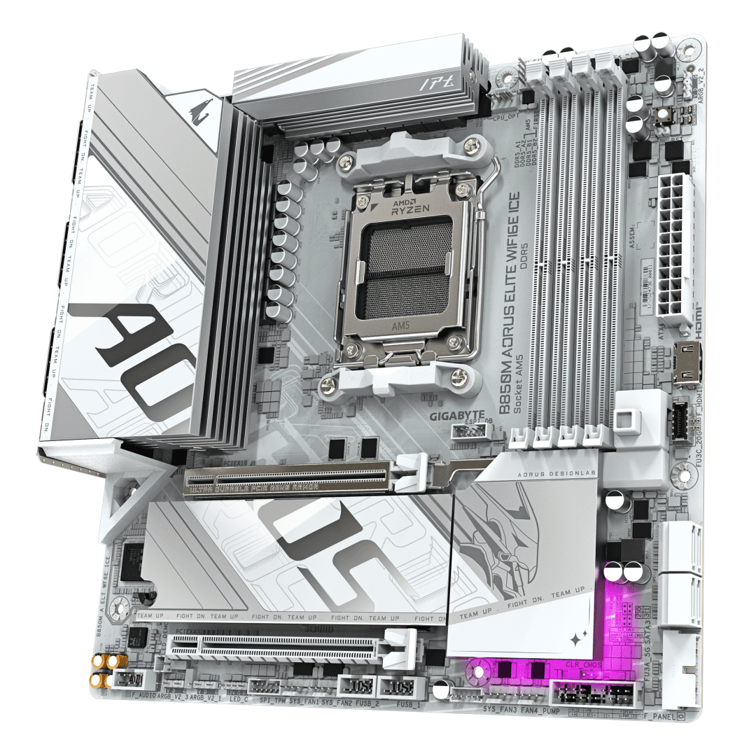 Placa de baza Gigabyte B850M AORUS ELITE WIFI6E ICE, Socket - 2