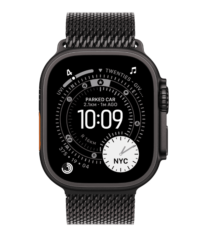 Apple Watch Ultra 3 GPS + Cellular 49mm Black Titanium Case with Black