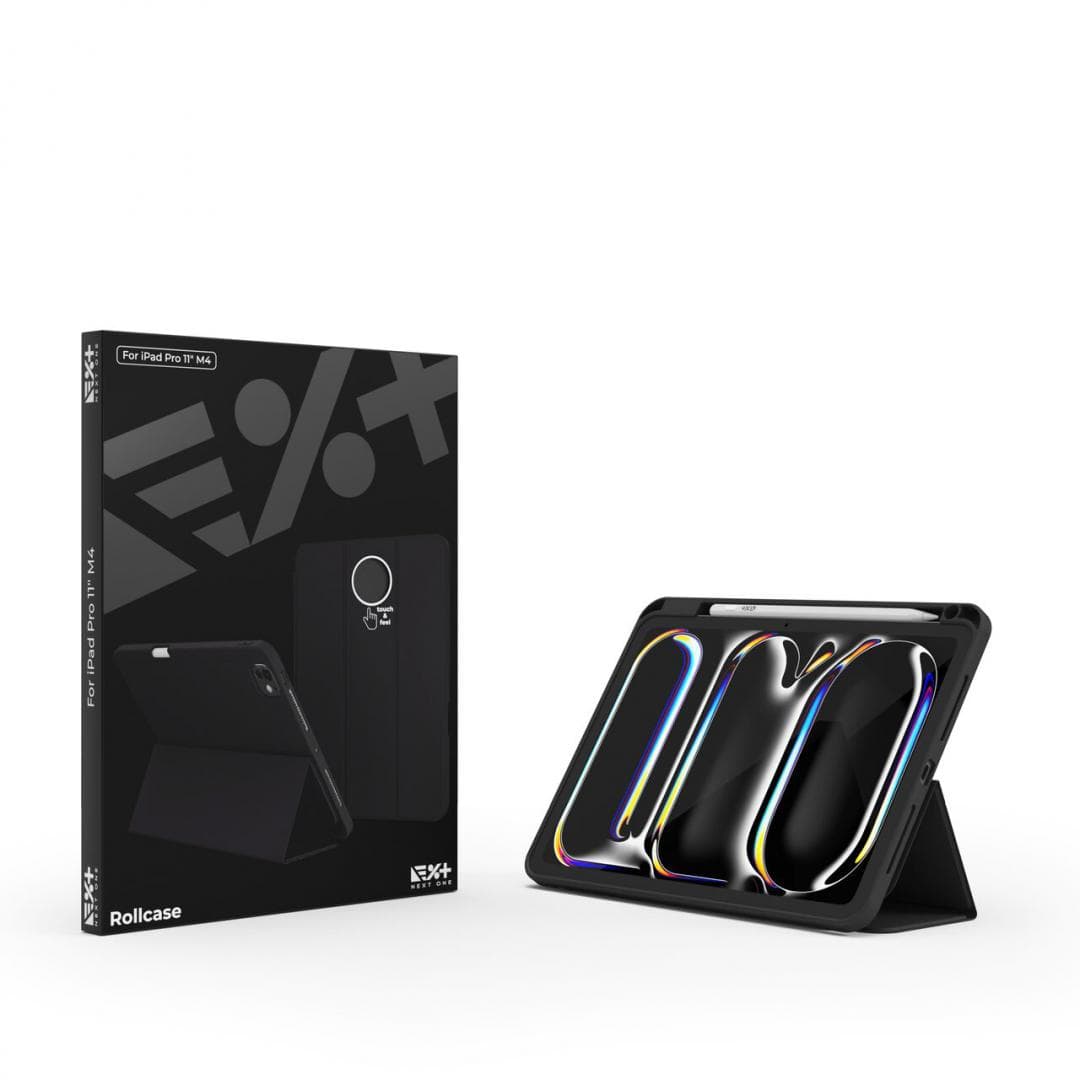 NEXT ONE RollCase for iPad Pro 11" M4 2024 Black - 2