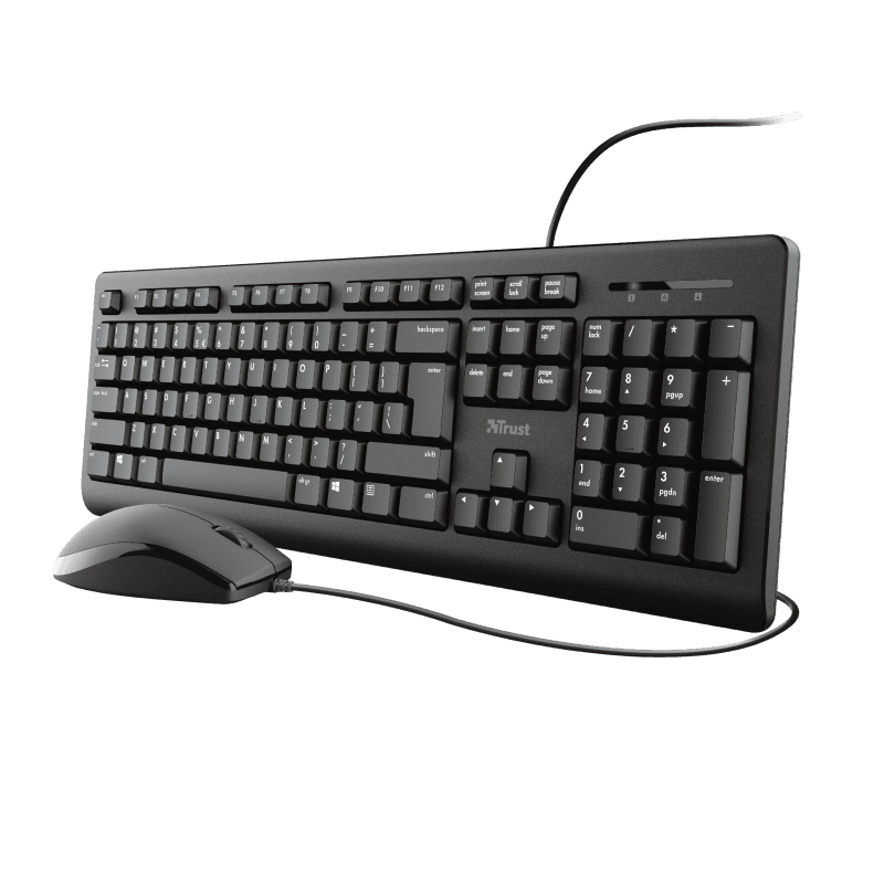 Kit tastatura + mouse Trust Primo, wired, negru - 3
