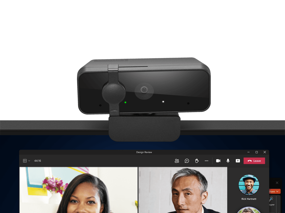 Camera Web Lenovo 310, rezolutie video Full HD, USB-A, Negru - 5