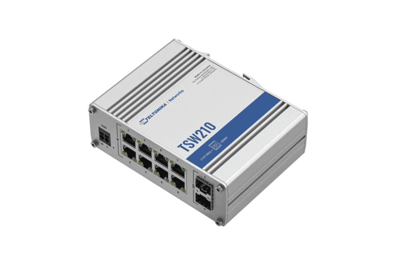 TELTONIKA INDUSTRIAL 8PORT UNMANAGED SWITCH TSW210, Interfata: 8 x ETH - 3