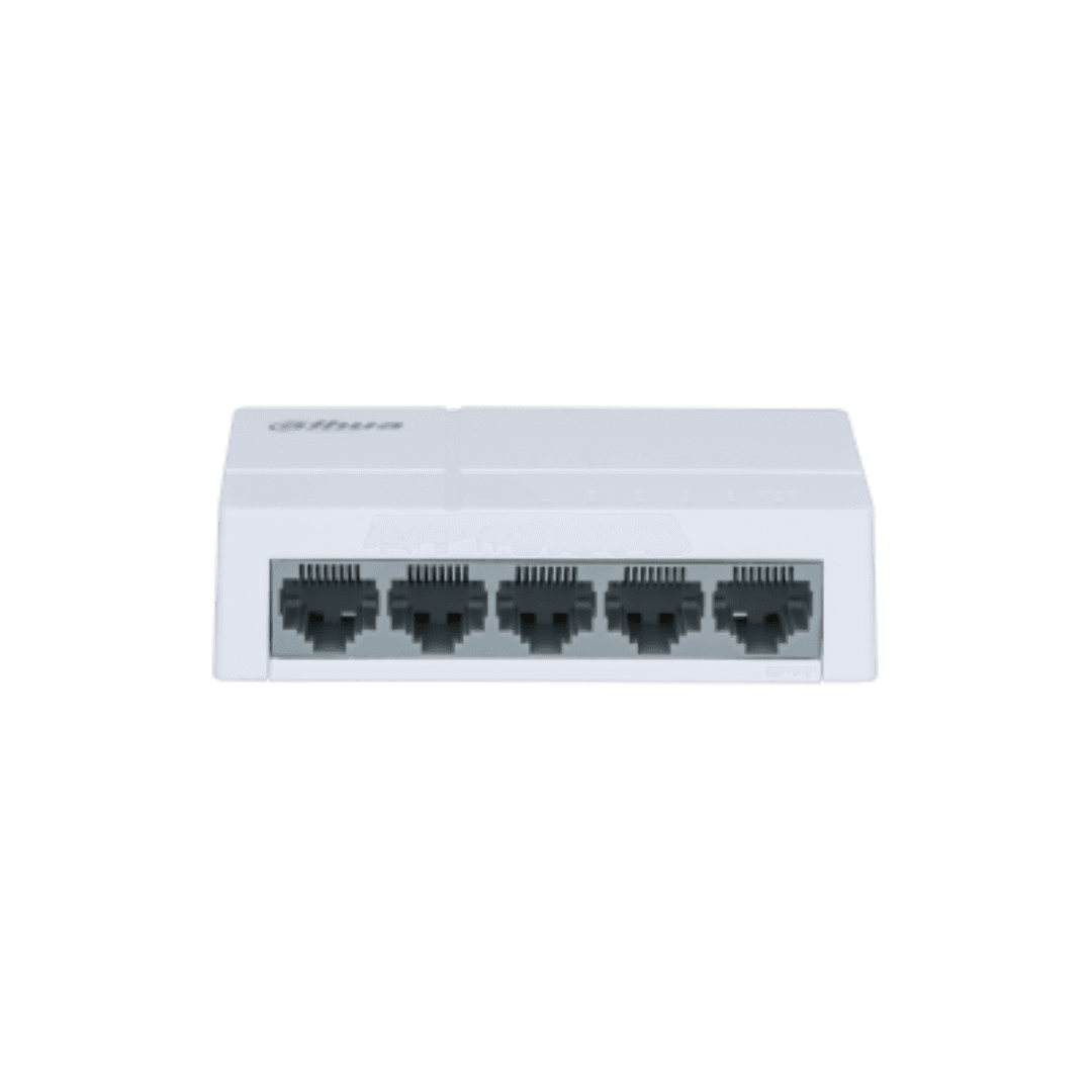 DAHUA 5 PORT UNMANAGED SWITCH PFS3005-5ET-L-V2, Interffata: 5 x 100Mbps,
