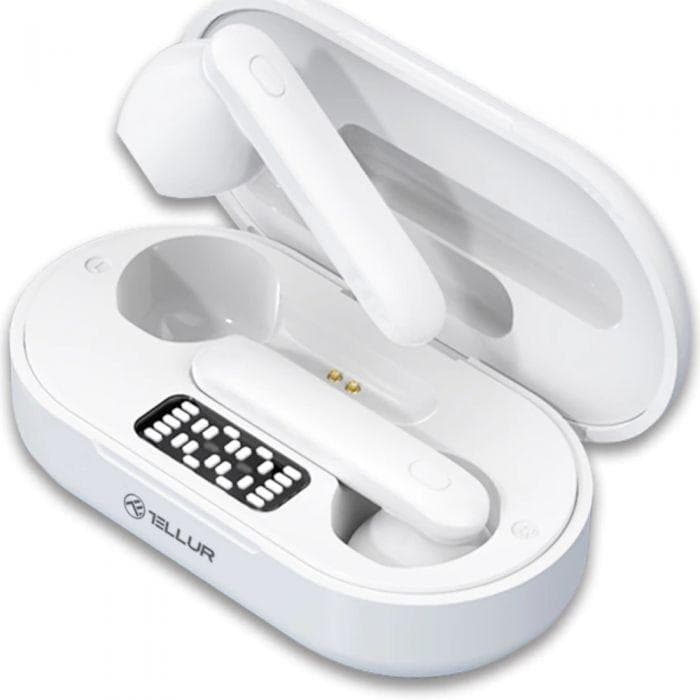 Casti In-ear TELLUR TLL511411, Wireless, Alb